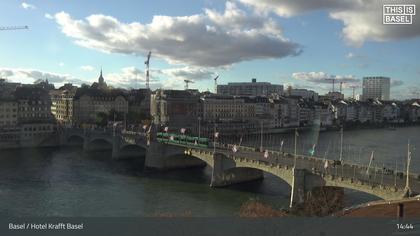 Basel: Middle Bridge, Basel - Martinskirche - Rhine Promenade - Pfalz - Basel Minster - Peterskirche - Wettsteinbrücke - Universität Basel - Spalentor