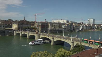 Basel: Middle Bridge, Basel - Martinskirche - Rhine Promenade - Pfalz - Basel Minster - Peterskirche - Wettsteinbrücke - Universität Basel - Spalentor