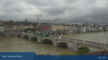 Basel: Middle Bridge, Basel - Martinskirche - Rhine Promenade - Pfalz - Basel Minster - Peterskirche - Wettsteinbrücke - Universität Basel - Spalentor