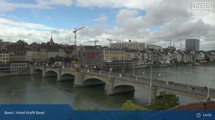 Basel: Middle Bridge, Basel - Martinskirche - Rhine Promenade - Pfalz - Basel Minster - Peterskirche - Wettsteinbrücke - Universität Basel - Spalentor