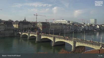 Basel: Middle Bridge, Basel - Martinskirche - Rhine Promenade - Pfalz - Basel Minster - Peterskirche - Wettsteinbrücke - Universität Basel - Spalentor