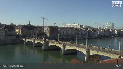 Basel: Middle Bridge, Basel - Martinskirche - Rhine Promenade - Pfalz - Basel Minster - Peterskirche - Wettsteinbrücke - Universität Basel - Spalentor