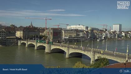 Basel: Middle Bridge, Basel - Martinskirche - Rhine Promenade - Pfalz - Basel Minster - Peterskirche - Wettsteinbrücke - Universität Basel - Spalentor