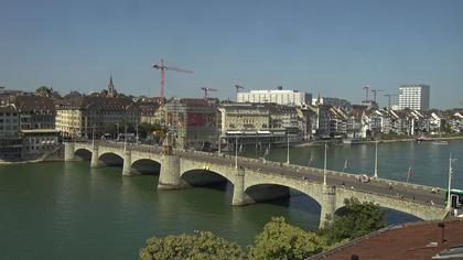 Basel: Middle Bridge, Basel - Martinskirche - Rhine Promenade - Pfalz - Basel Minster - Peterskirche - Wettsteinbrücke - Universität Basel - Spalentor