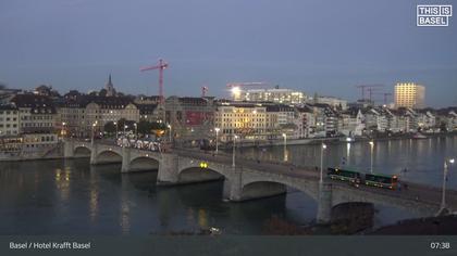 Basel: Middle Bridge, Basel - Martinskirche - Rhine Promenade - Pfalz - Basel Minster - Peterskirche - Wettsteinbrücke - Universität Basel - Spalentor