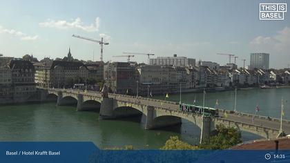 Basel: Middle Bridge, Basel - Martinskirche - Rhine Promenade - Pfalz - Basel Minster - Peterskirche - Wettsteinbrücke - Universität Basel - Spalentor