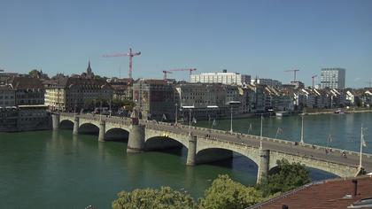 Basel: Middle Bridge, Basel - Martinskirche - Rhine Promenade - Pfalz - Basel Minster - Peterskirche - Wettsteinbrücke - Universität Basel - Spalentor