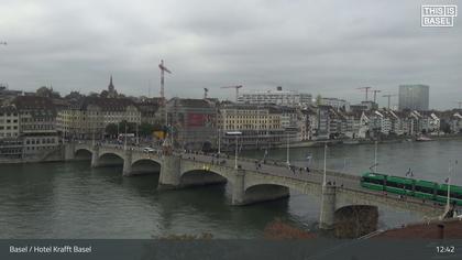 Basel: Middle Bridge, Basel - Martinskirche - Rhine Promenade - Pfalz - Basel Minster - Peterskirche - Wettsteinbrücke - Universität Basel - Spalentor