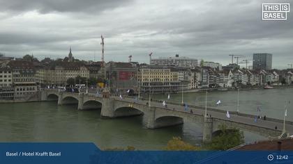 Basel: Middle Bridge, Basel - Martinskirche - Rhine Promenade - Pfalz - Basel Minster - Peterskirche - Wettsteinbrücke - Universität Basel - Spalentor