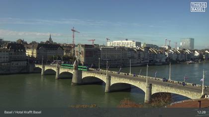 Basel: Middle Bridge, Basel - Martinskirche - Rhine Promenade - Pfalz - Basel Minster - Peterskirche - Wettsteinbrücke - Universität Basel - Spalentor