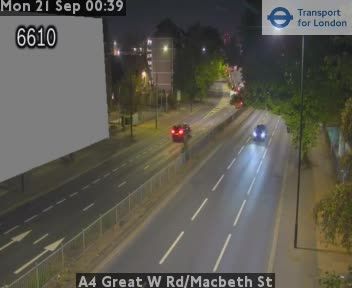 Traffic Cam Acton: A4 Great W Rd/Macbeth St