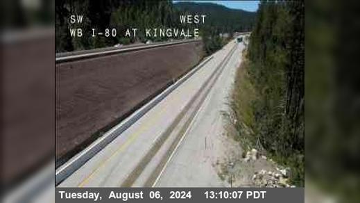 Traffic Cam Kingvale › West: Hwy 80 at - WB