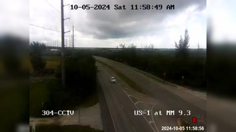 Traffic Cam El Chico: US-1 at Mile Marker 9.3