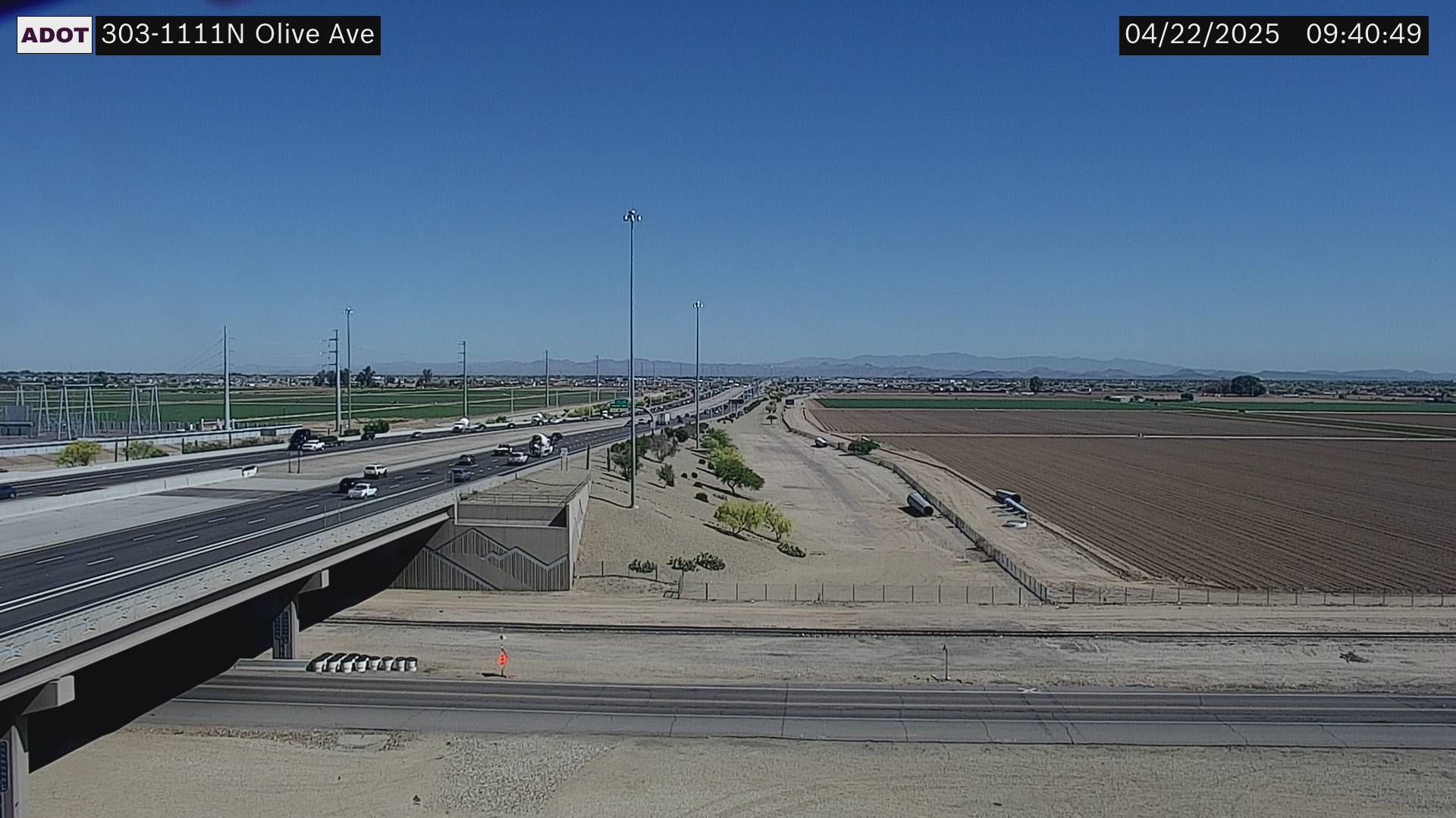 Traffic Cam Fennemore › North: SR-303 NB 111.10 @Olive Ave