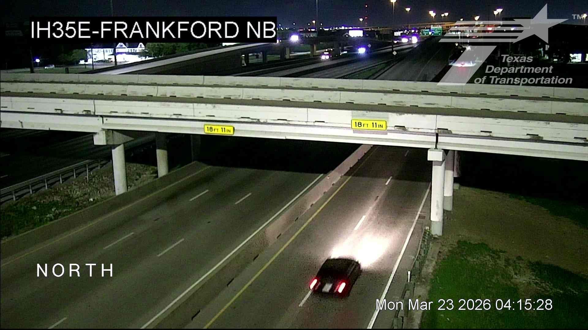 Traffic Cam Carrollton › North: I-35E @ Frankford NB