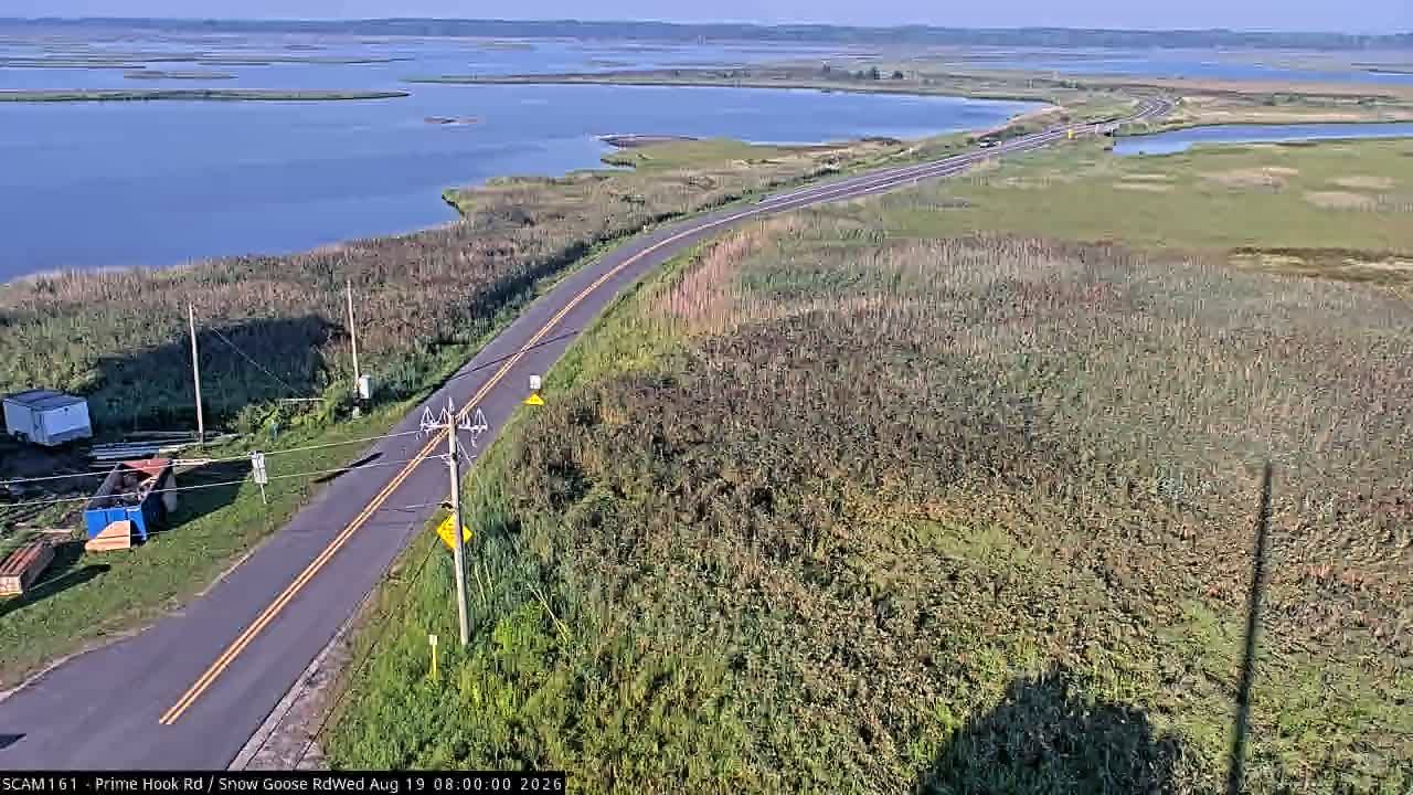 Traffic Cam Primehook Beach: PRIMEHOOK RD @ SNOW GOOSE RD