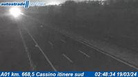 Cassino: A01 km. 668,5 - itinere sud - Attuale