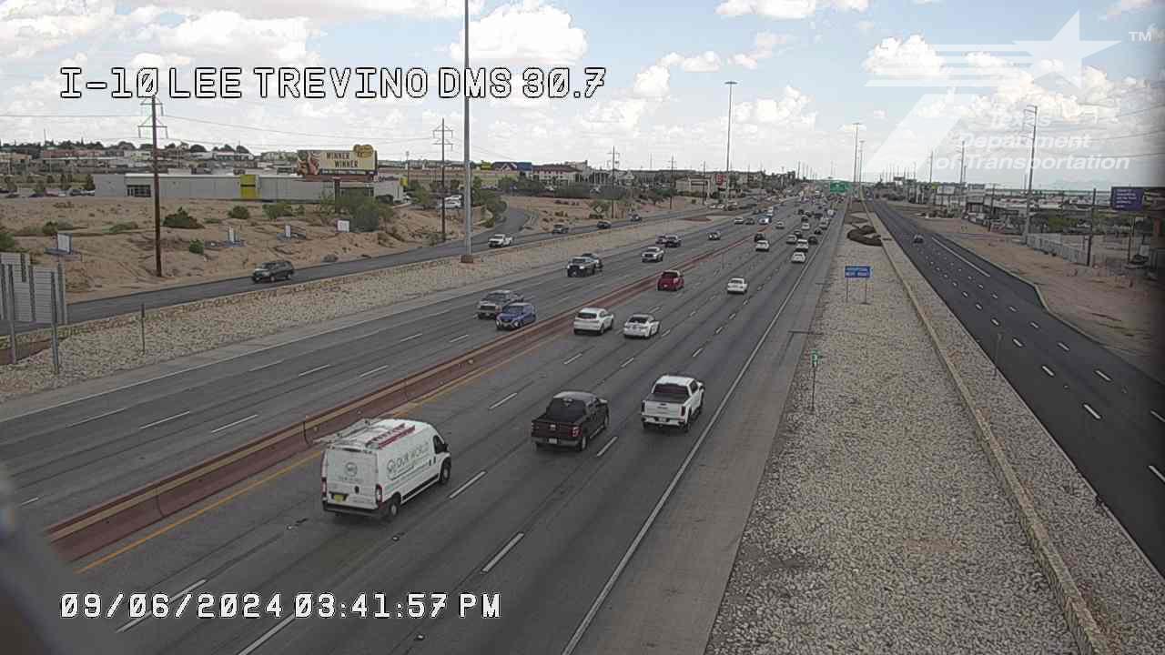 Traffic Cam El Paso › East: IH-10 @ Lee Trevino DMS