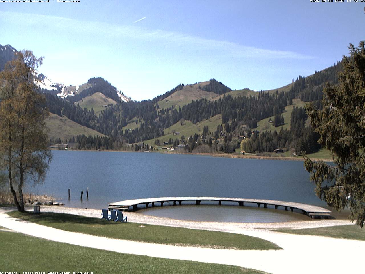 Plaffeien: Schwarzsee im Kanton Freiburg