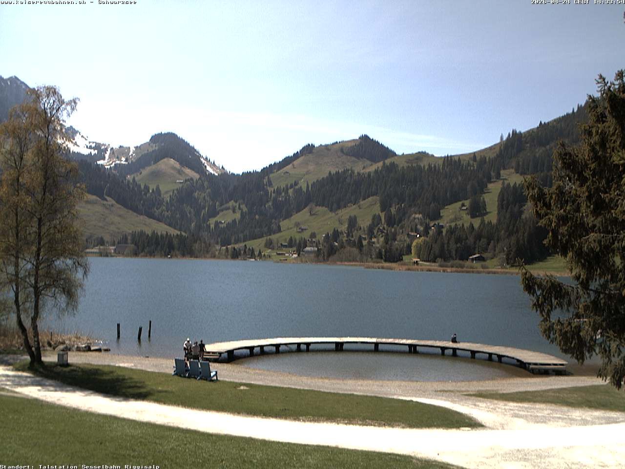 Plaffeien: Schwarzsee im Kanton Freiburg