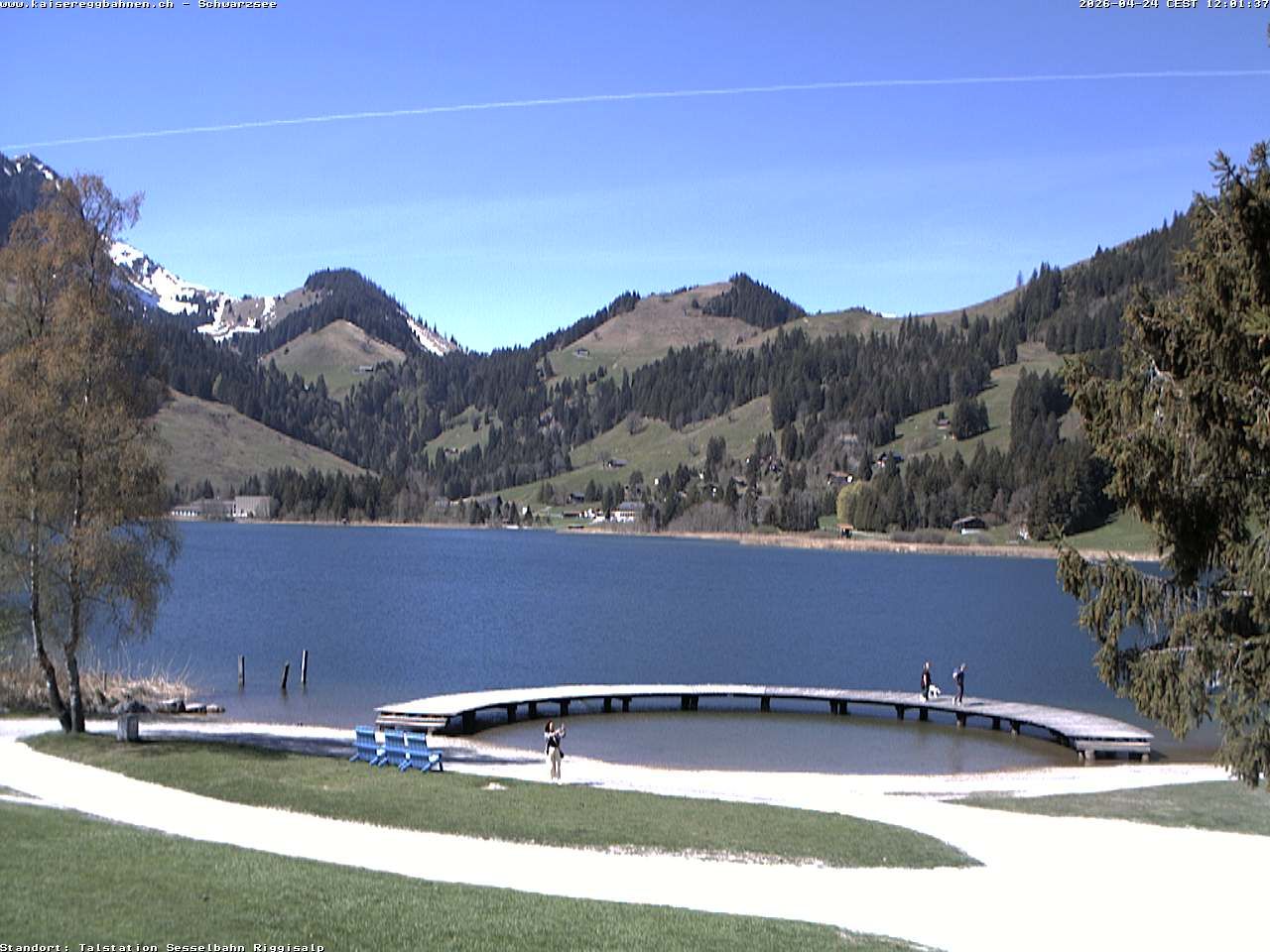 Plaffeien: Schwarzsee im Kanton Freiburg