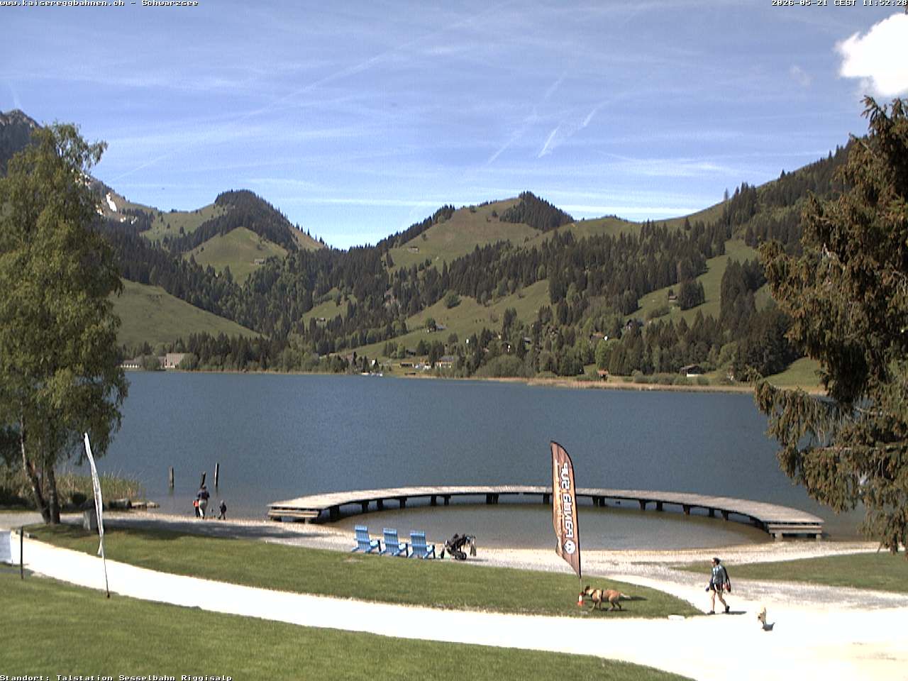 Plaffeien: Schwarzsee im Kanton Freiburg