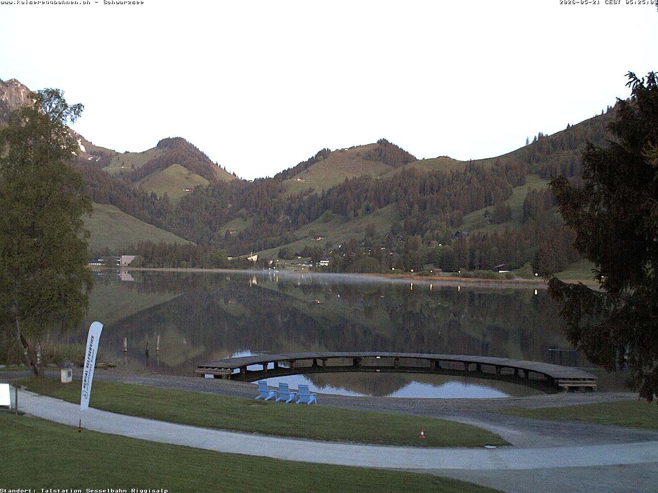 Plaffeien: Schwarzsee im Kanton Freiburg