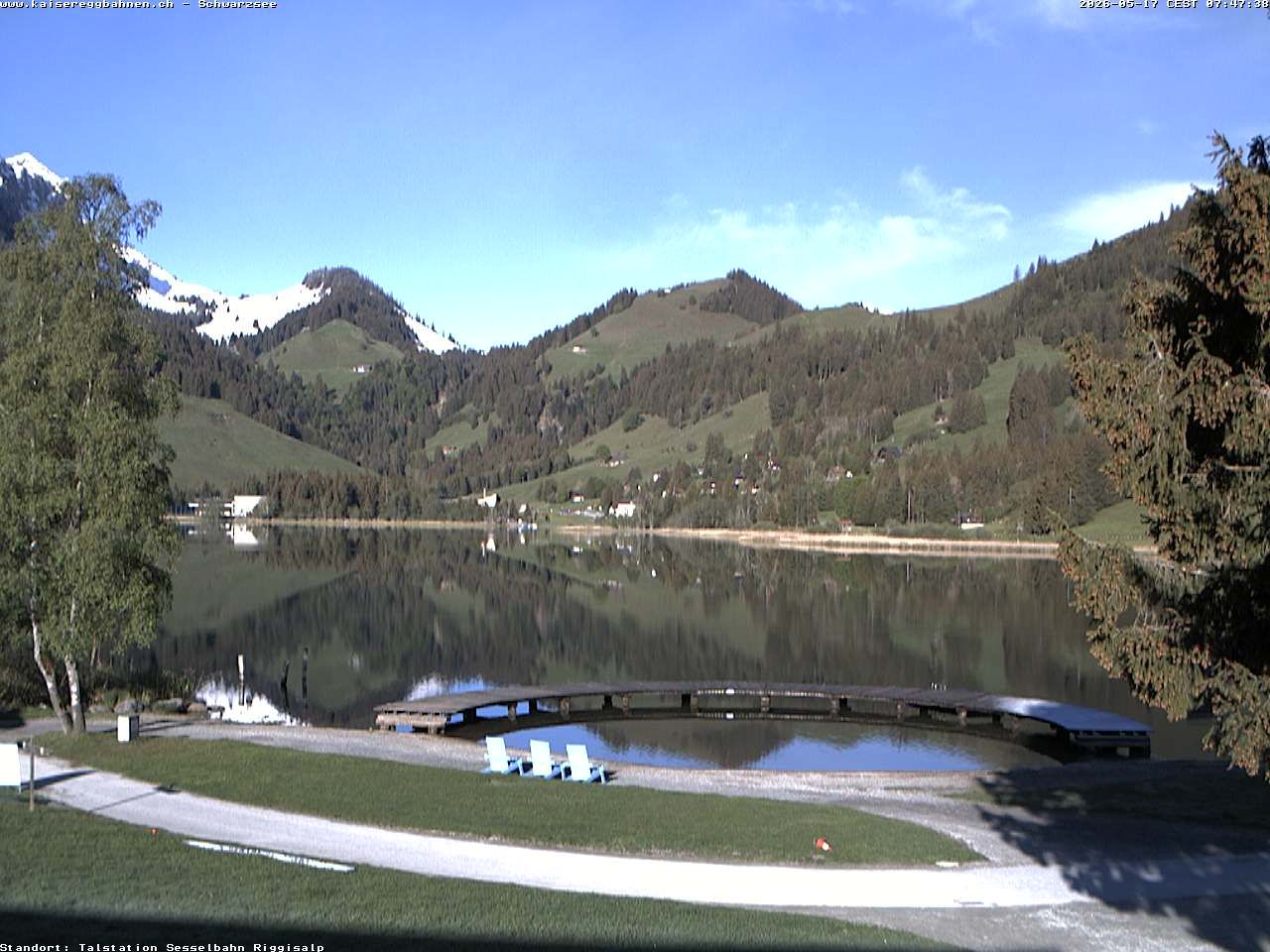 Plaffeien: Schwarzsee im Kanton Freiburg
