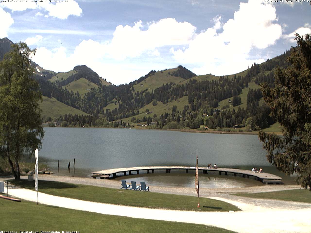 Plaffeien: Schwarzsee im Kanton Freiburg