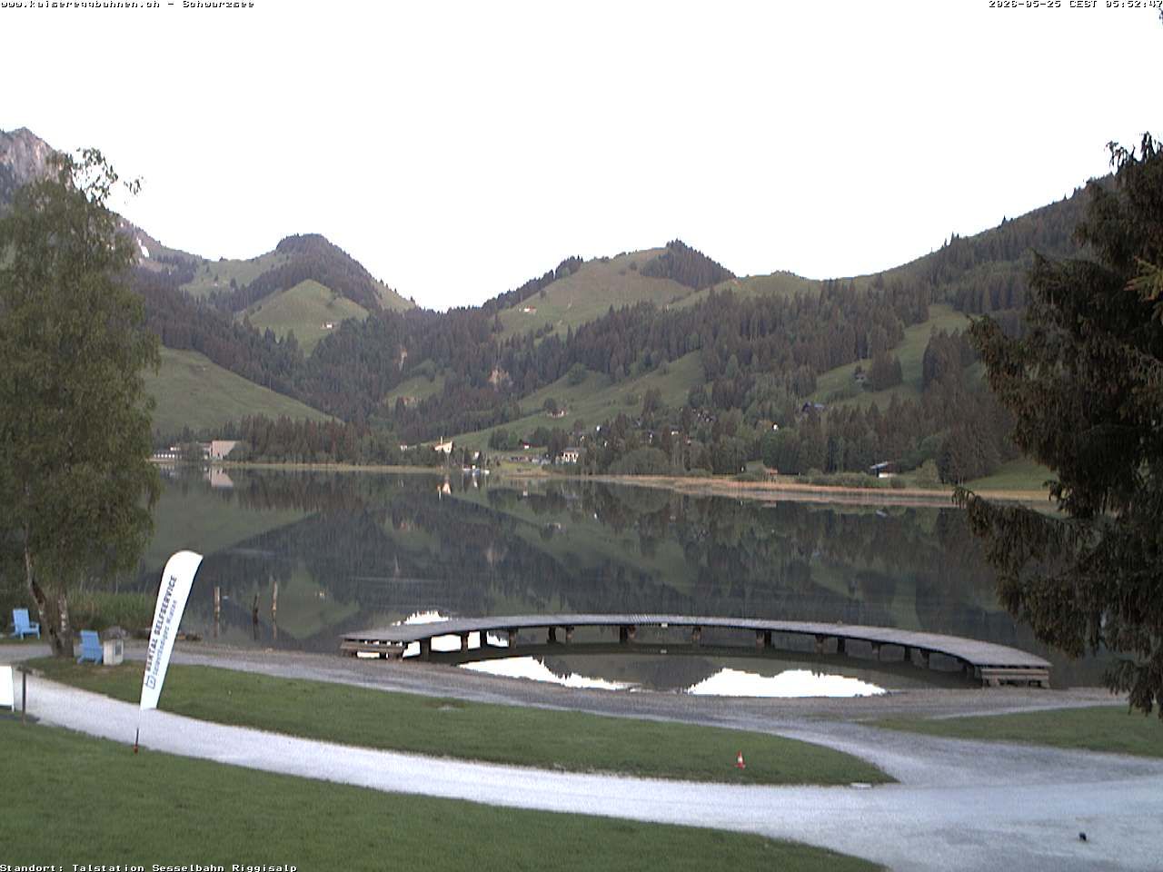 Plaffeien: Schwarzsee im Kanton Freiburg