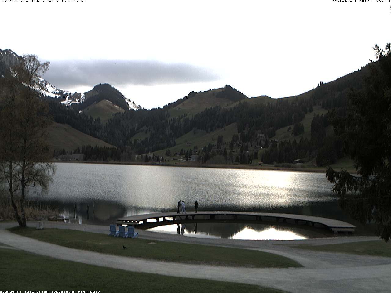 Plaffeien: Schwarzsee im Kanton Freiburg