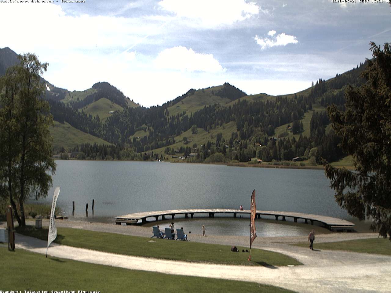 Plaffeien: Schwarzsee im Kanton Freiburg