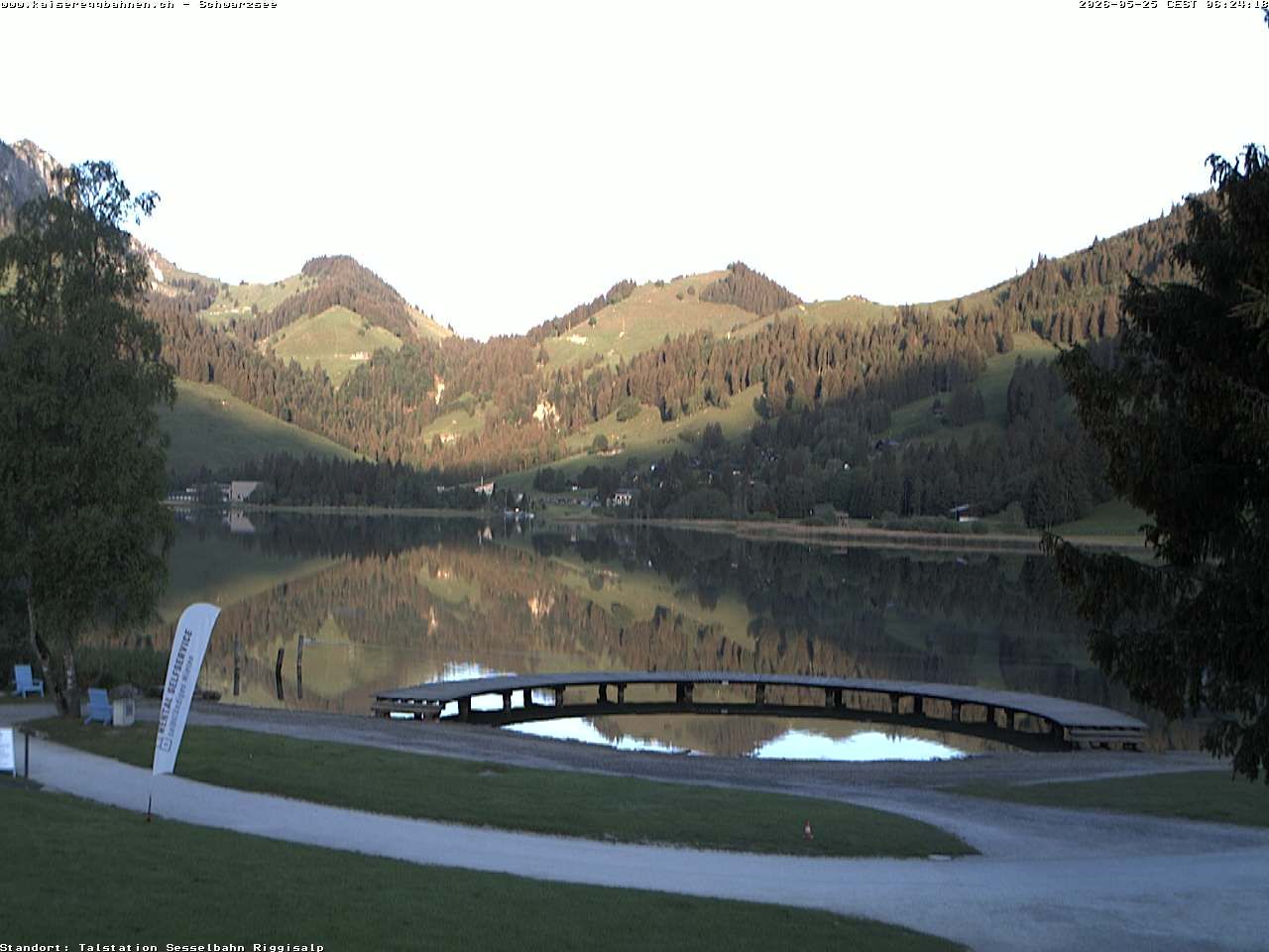 Plaffeien: Schwarzsee im Kanton Freiburg