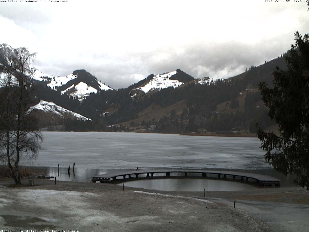 Plaffeien: Schwarzsee im Kanton Freiburg