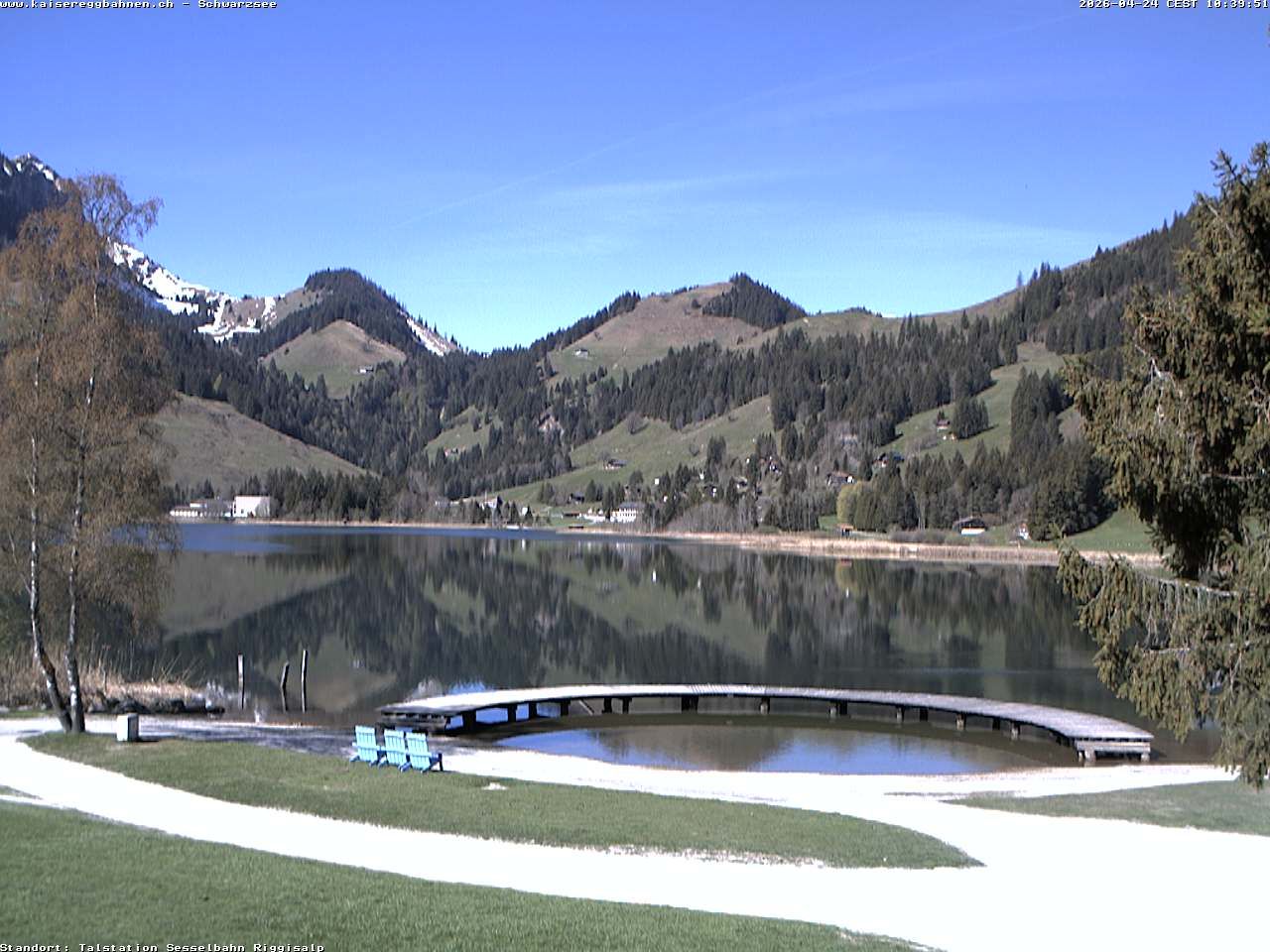 Plaffeien: Schwarzsee im Kanton Freiburg