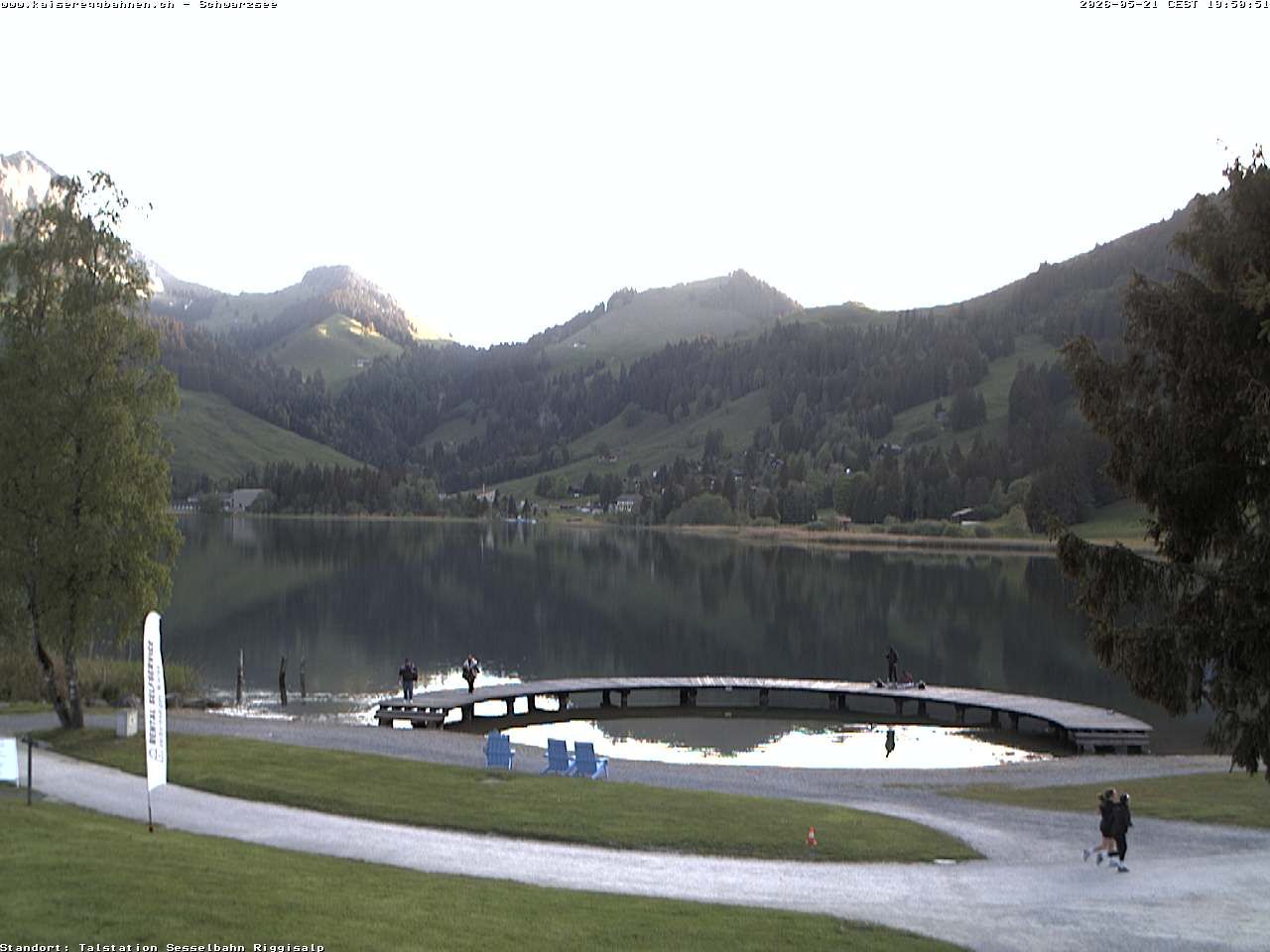 Plaffeien: Schwarzsee im Kanton Freiburg