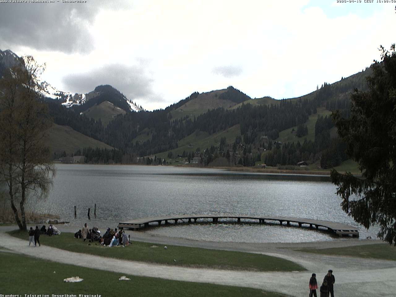 Plaffeien: Schwarzsee im Kanton Freiburg