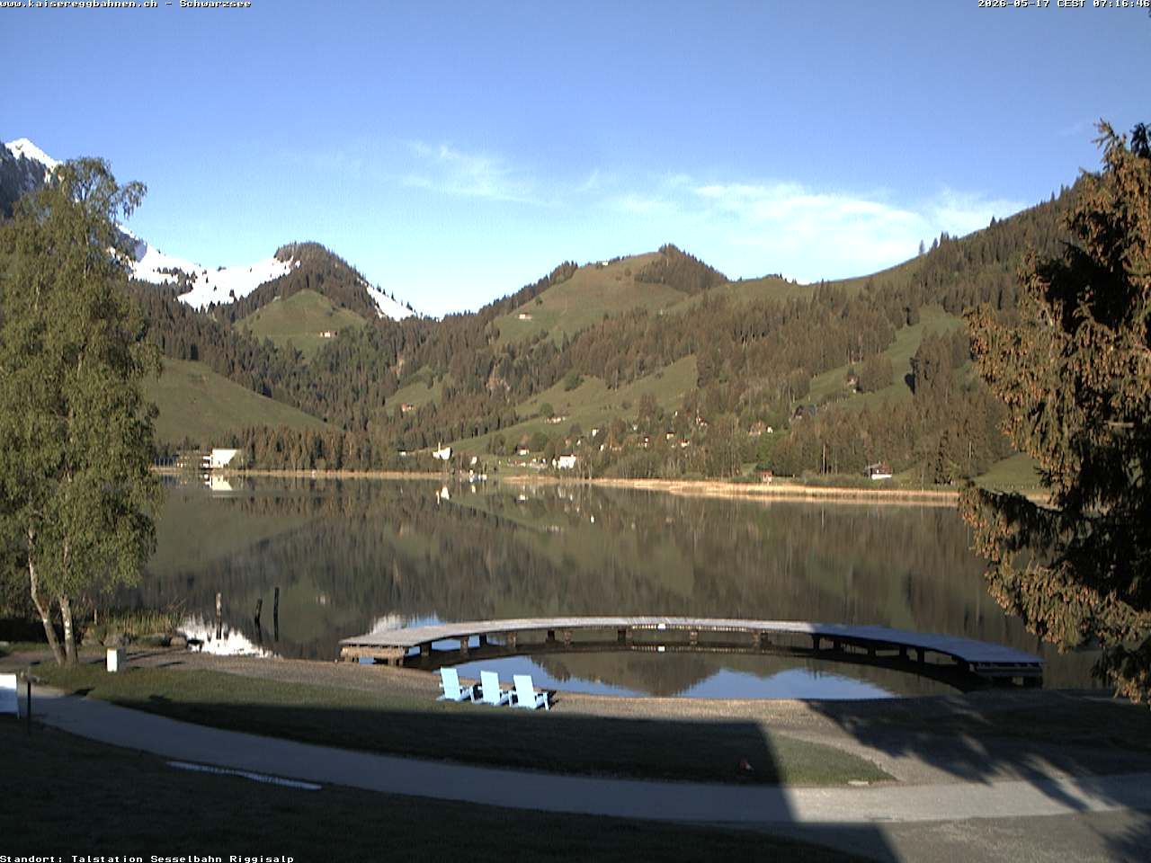 Plaffeien: Schwarzsee im Kanton Freiburg