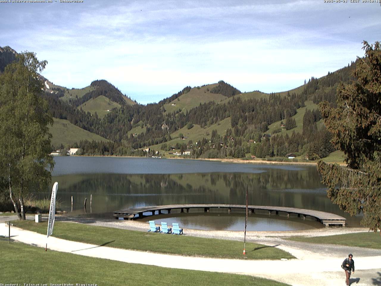 Plaffeien: Schwarzsee im Kanton Freiburg