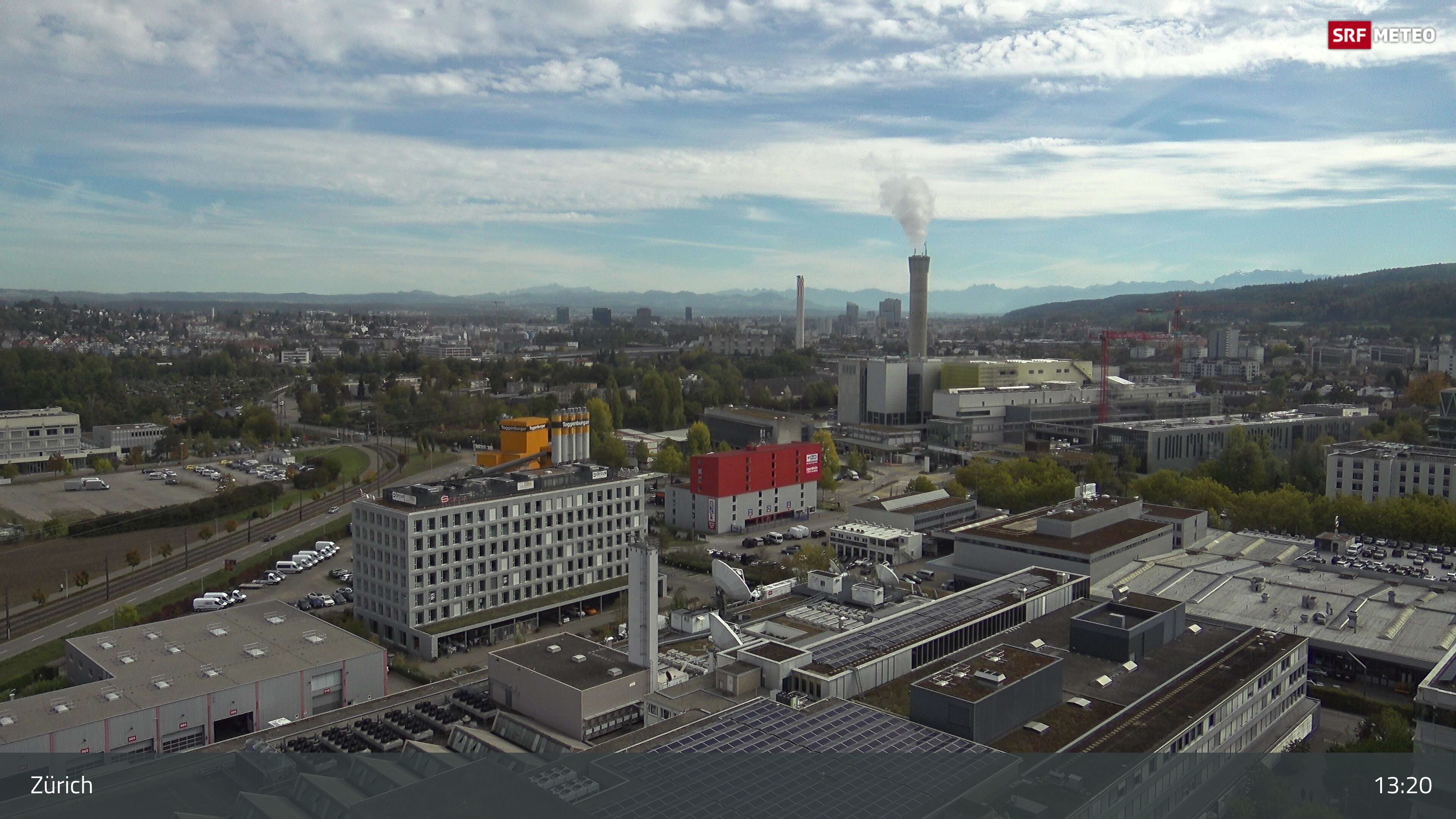 Zürich › Südosten: Schweizer Radio und Fernsehen (Studio Zürich Leutschenbach) - Sonderabfall-Sammelstelle Hagenholz