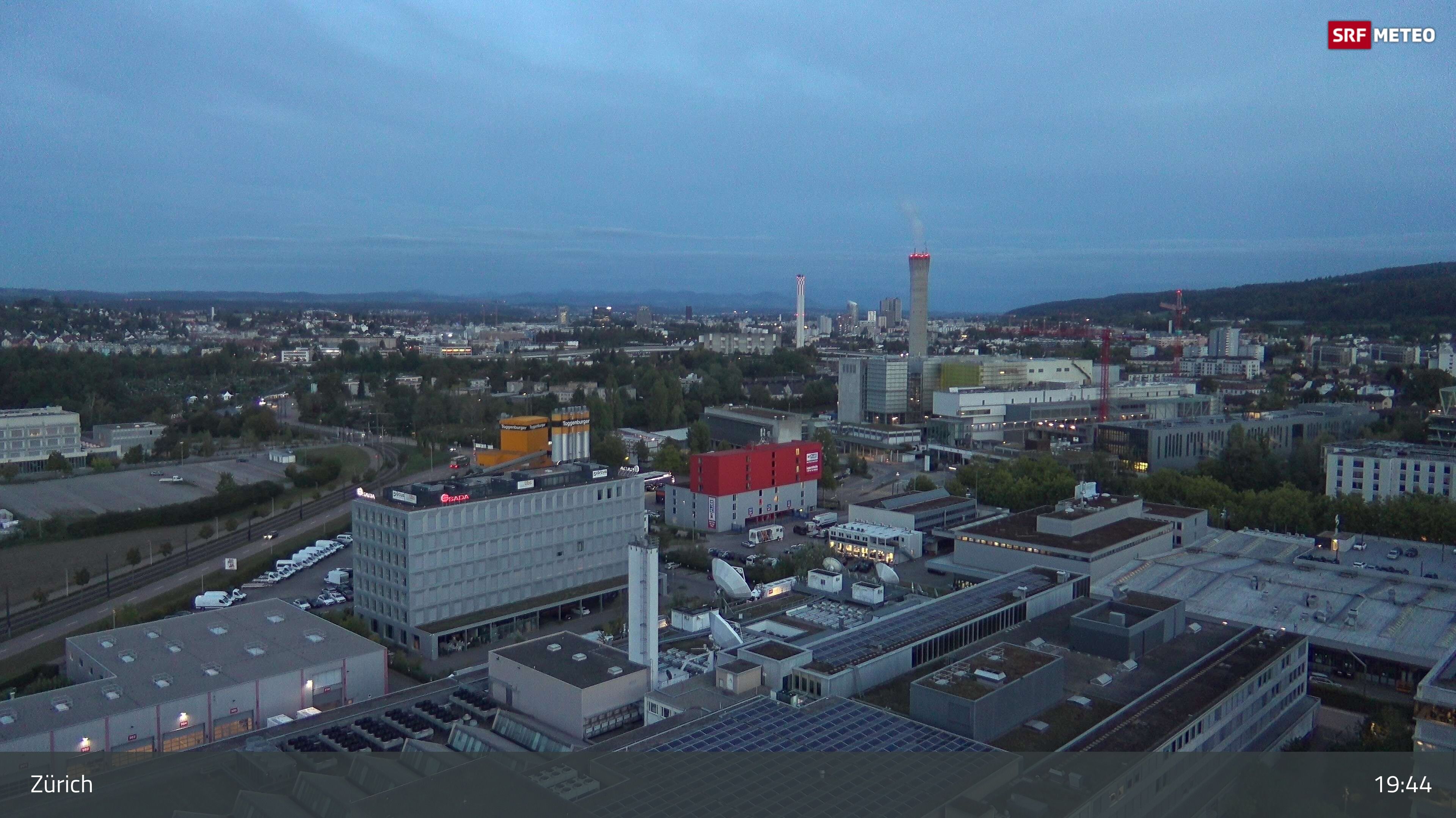 Zürich › Südosten: Schweizer Radio und Fernsehen (Studio Zürich Leutschenbach) - Sonderabfall-Sammelstelle Hagenholz