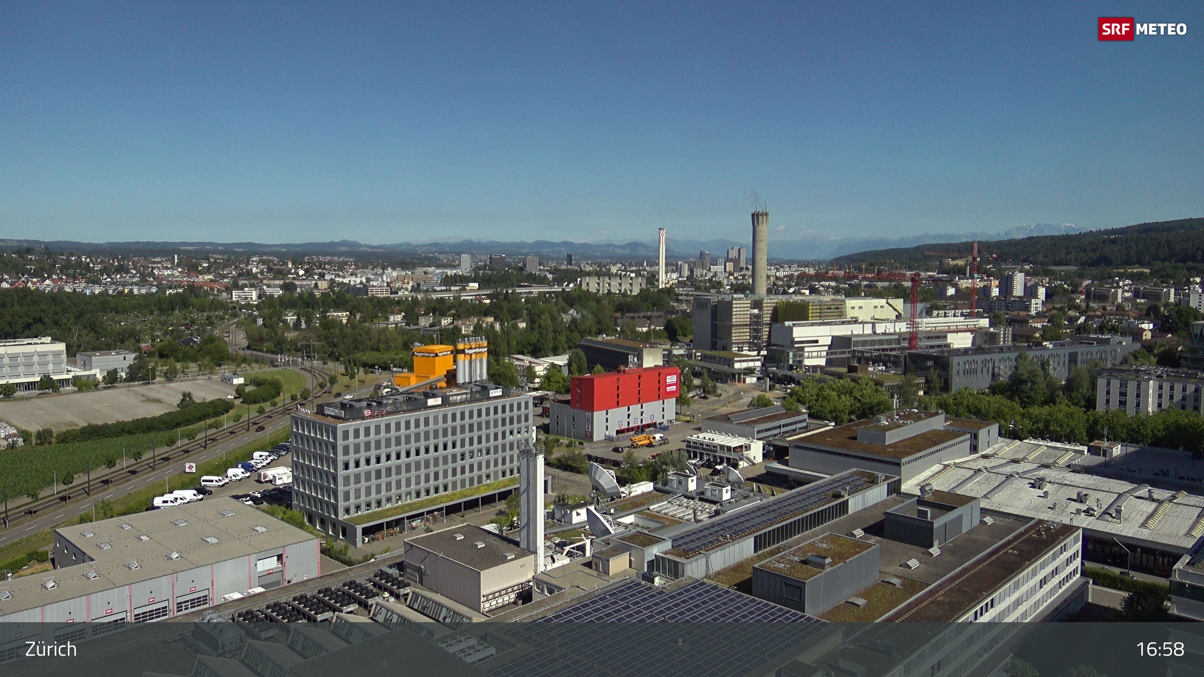 Zürich › Südosten: Schweizer Radio und Fernsehen (Studio Zürich Leutschenbach) - Sonderabfall-Sammelstelle Hagenholz