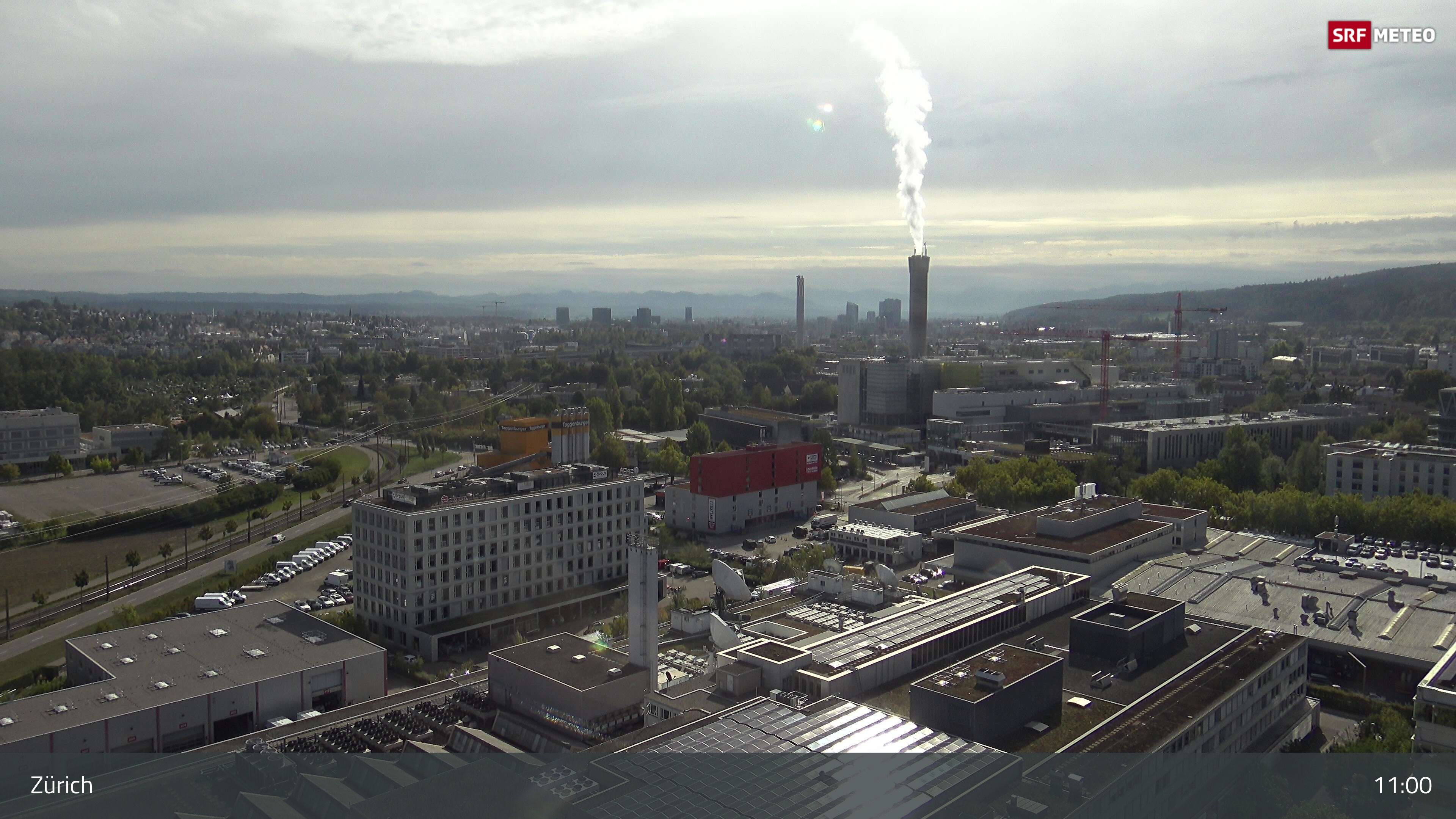 Zürich › Südosten: Schweizer Radio und Fernsehen (Studio Zürich Leutschenbach) - Sonderabfall-Sammelstelle Hagenholz