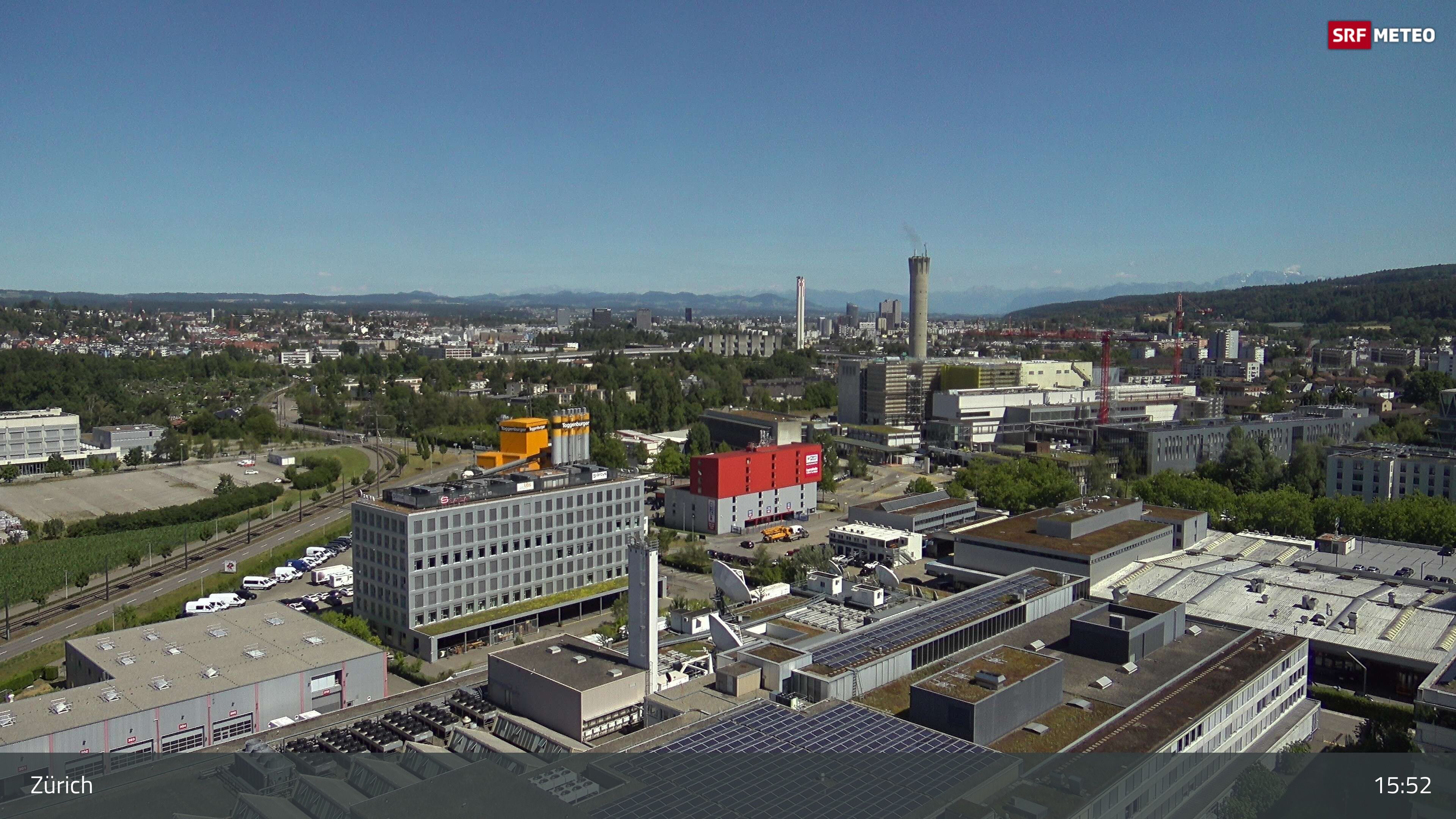 Zürich › Südosten: Schweizer Radio und Fernsehen (Studio Zürich Leutschenbach) - Sonderabfall-Sammelstelle Hagenholz