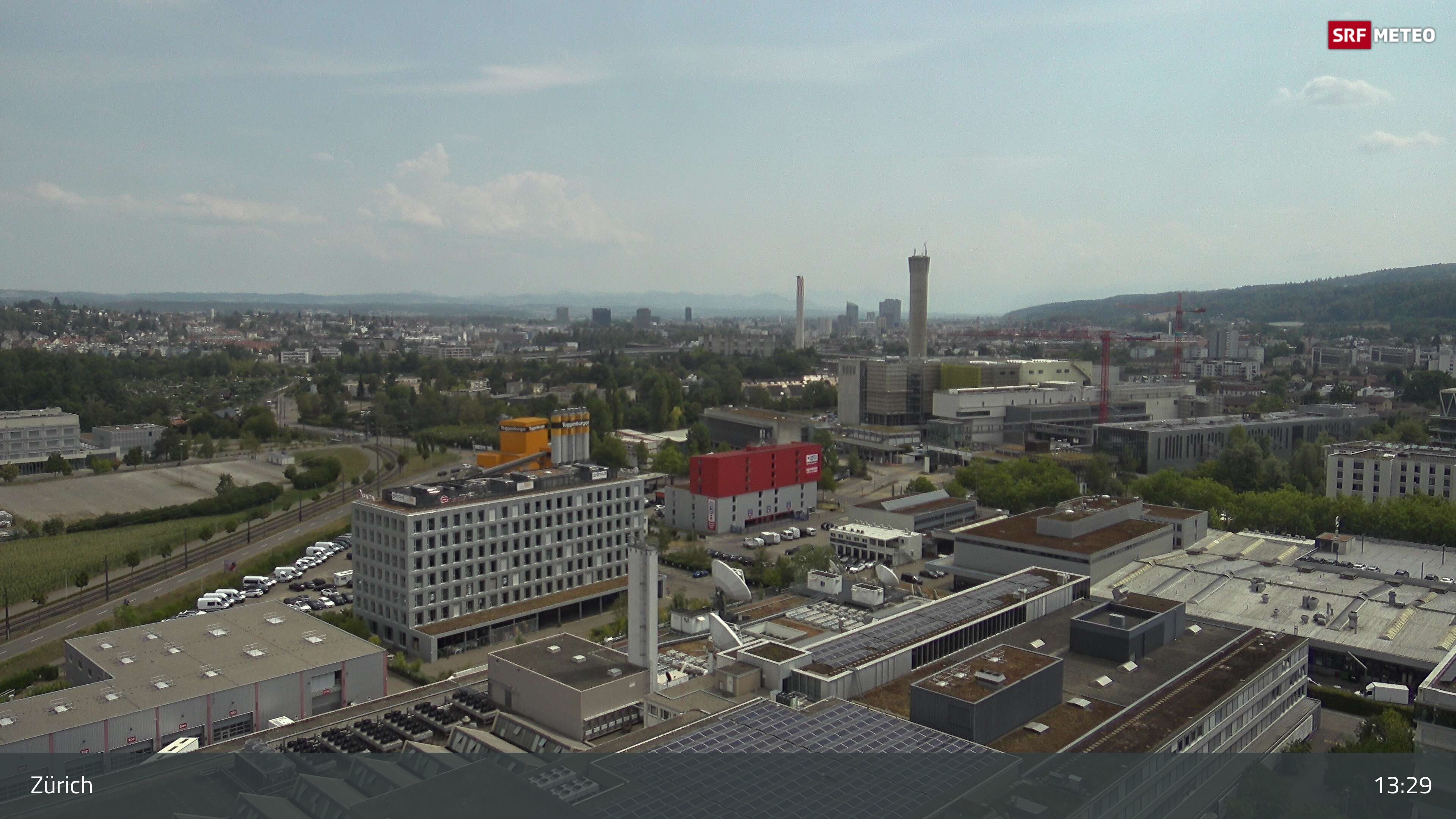 Zürich › Südosten: Schweizer Radio und Fernsehen (Studio Zürich Leutschenbach) - Sonderabfall-Sammelstelle Hagenholz