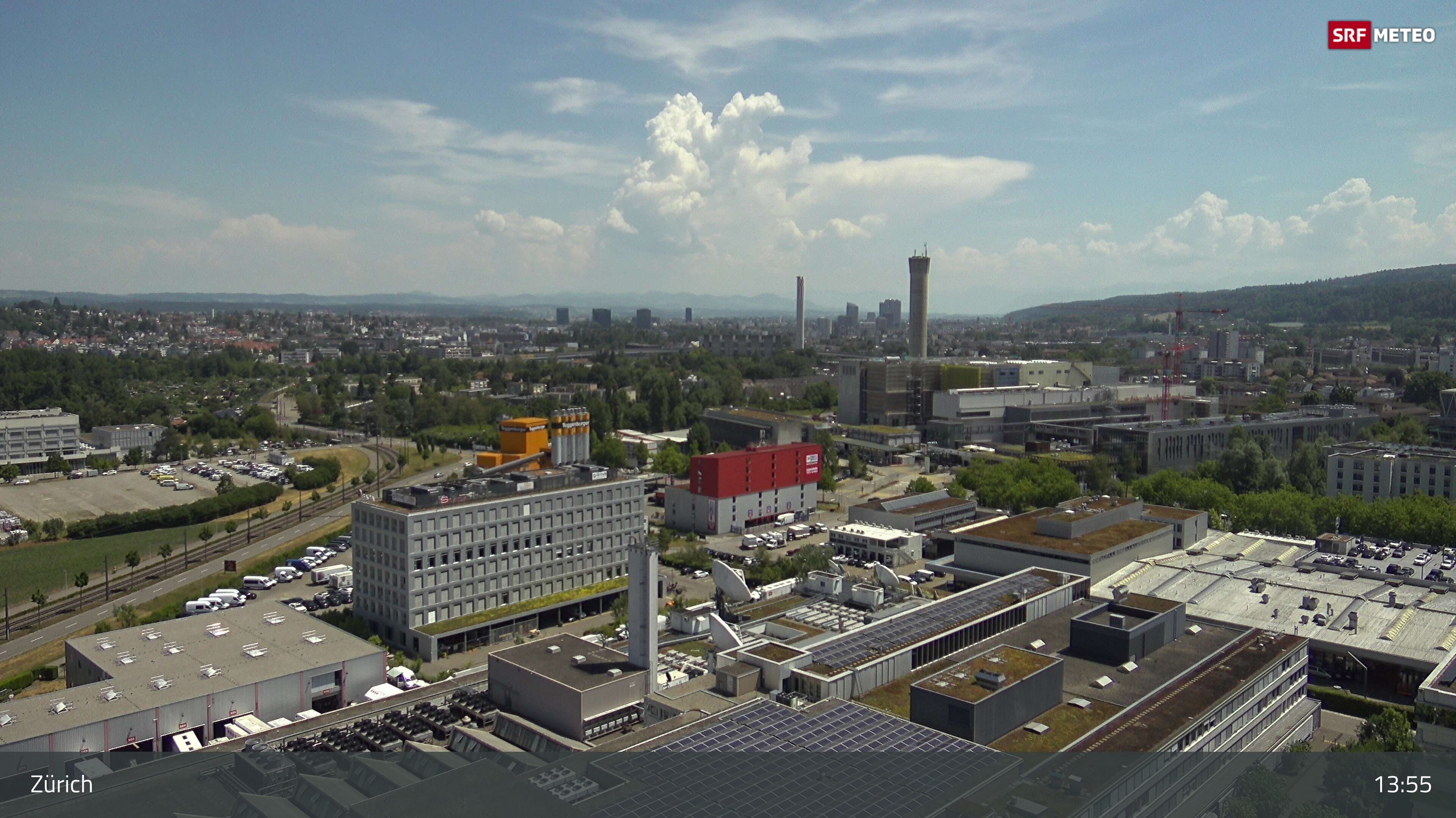 Zürich › Südosten: Schweizer Radio und Fernsehen (Studio Zürich Leutschenbach) - Sonderabfall-Sammelstelle Hagenholz