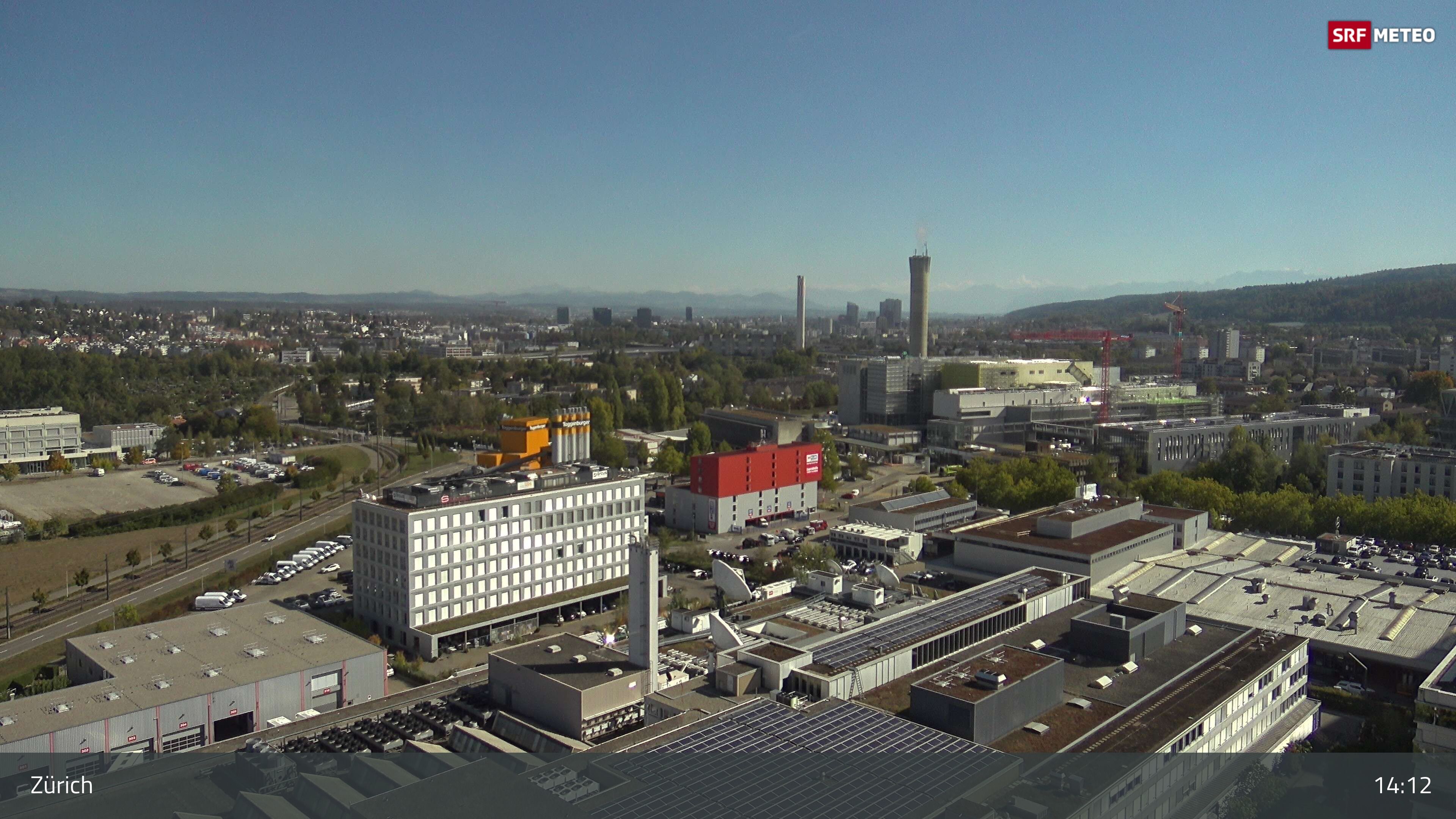 Zürich › Südosten: Schweizer Radio und Fernsehen (Studio Zürich Leutschenbach) - Sonderabfall-Sammelstelle Hagenholz