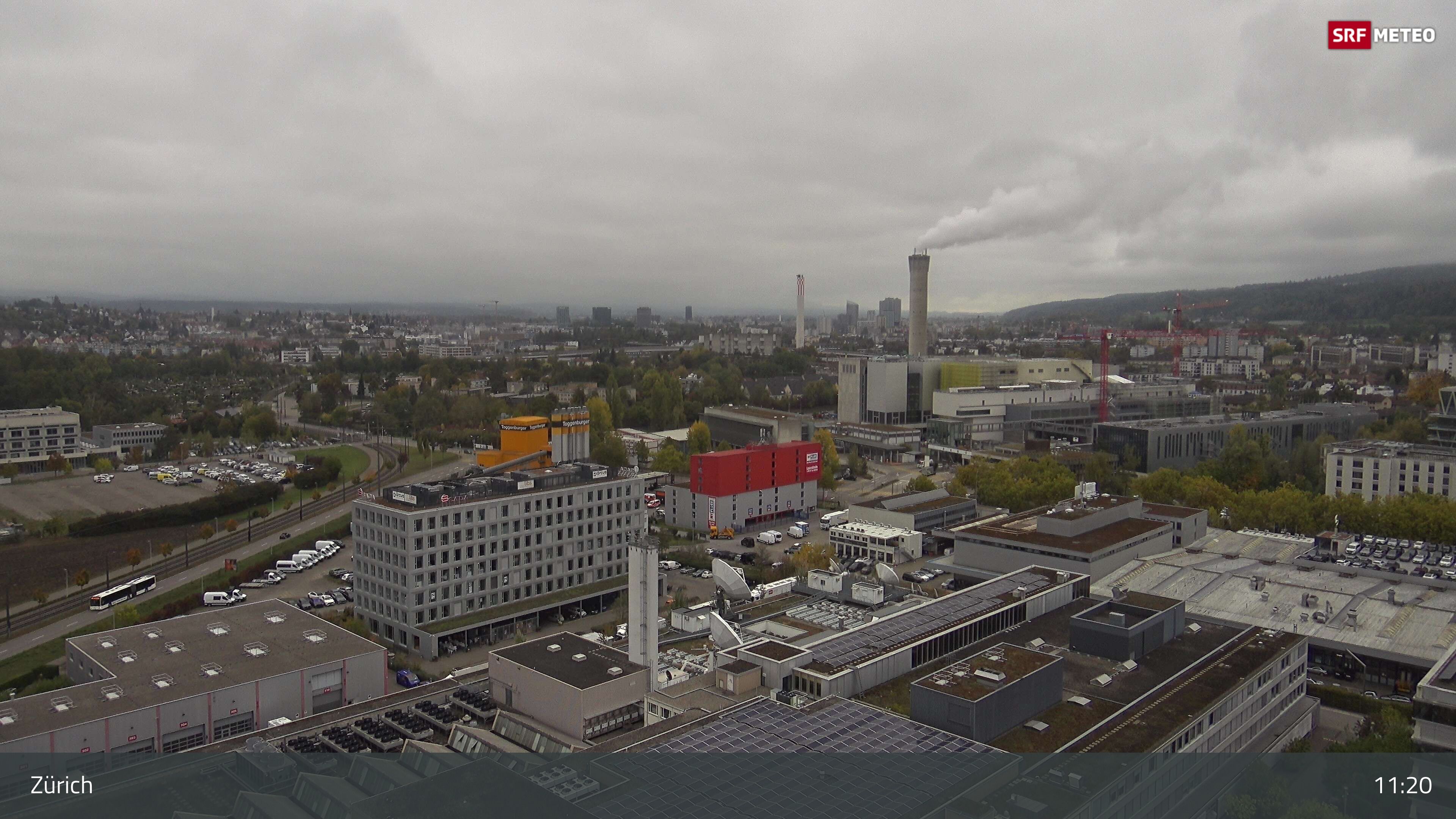 Zürich › Südosten: Schweizer Radio und Fernsehen (Studio Zürich Leutschenbach) - Sonderabfall-Sammelstelle Hagenholz