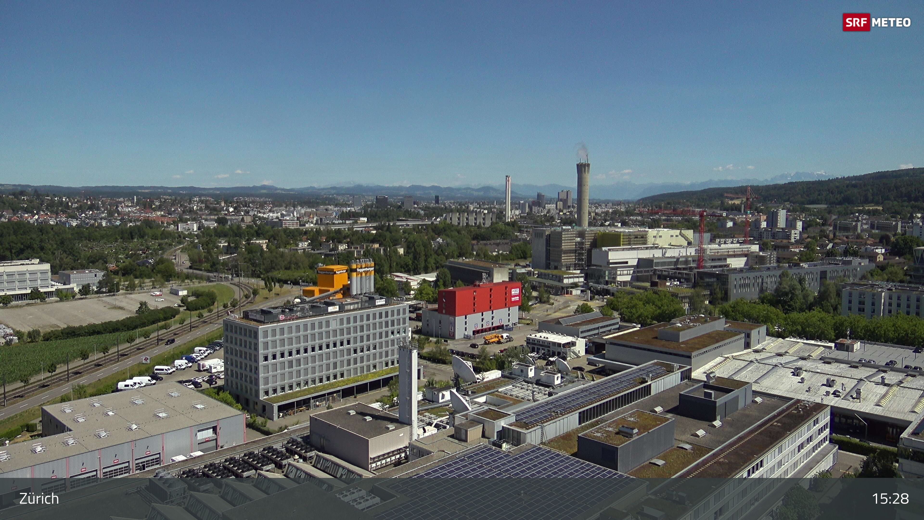 Zürich › Südosten: Schweizer Radio und Fernsehen (Studio Zürich Leutschenbach) - Sonderabfall-Sammelstelle Hagenholz