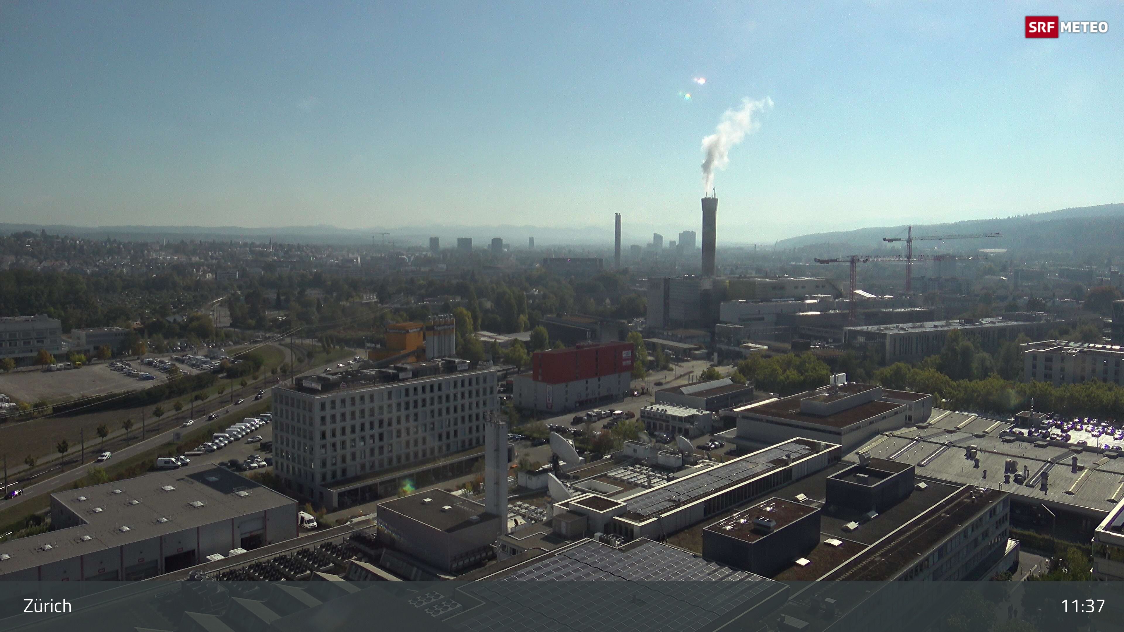 Zürich › Südosten: Schweizer Radio und Fernsehen (Studio Zürich Leutschenbach) - Sonderabfall-Sammelstelle Hagenholz